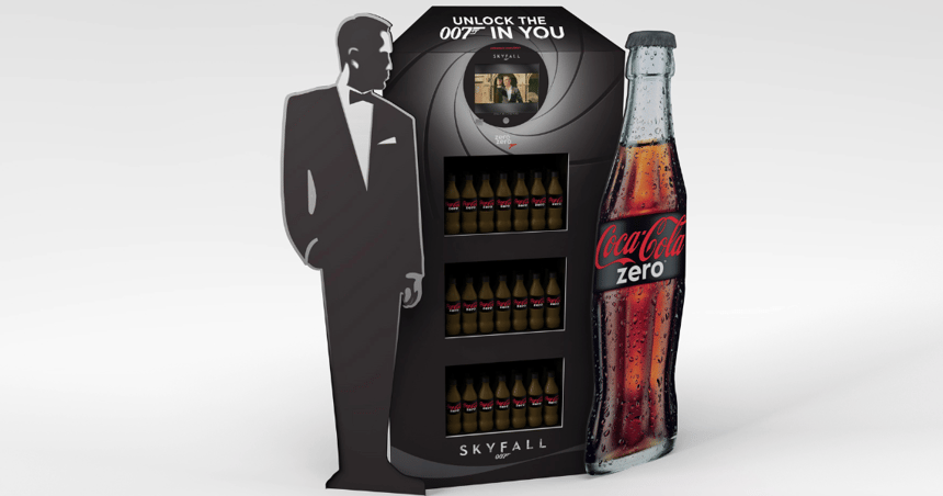 Coke Zero James Bond FSDU POS Display